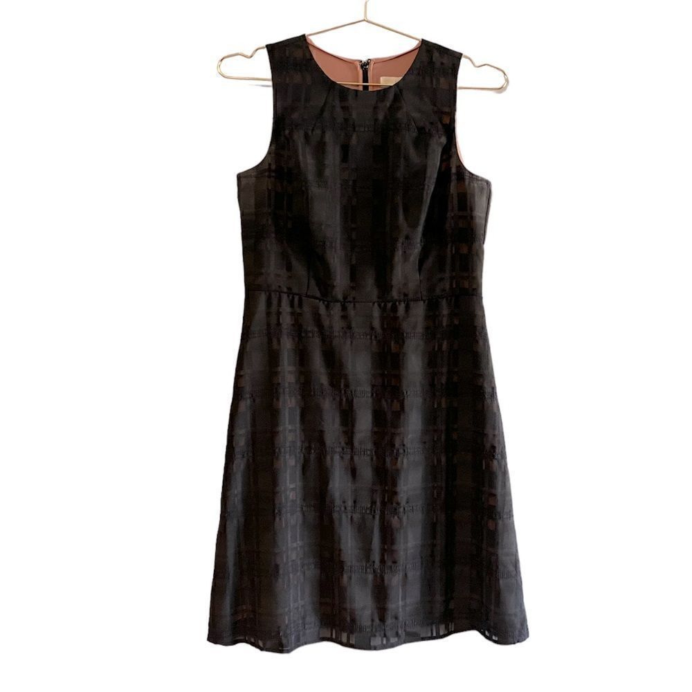 LOFT Sleeveless Black Fit & Flare Dress